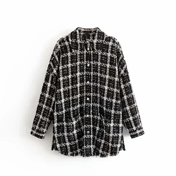 Za women's new style of lapel, long sleeve, raw edge, small fragrance style, twill soft coat in early spring 2020
Za women's new style of lapel, long sleeve, raw edge, small fragrance style, twill soft coat in early spring 2020