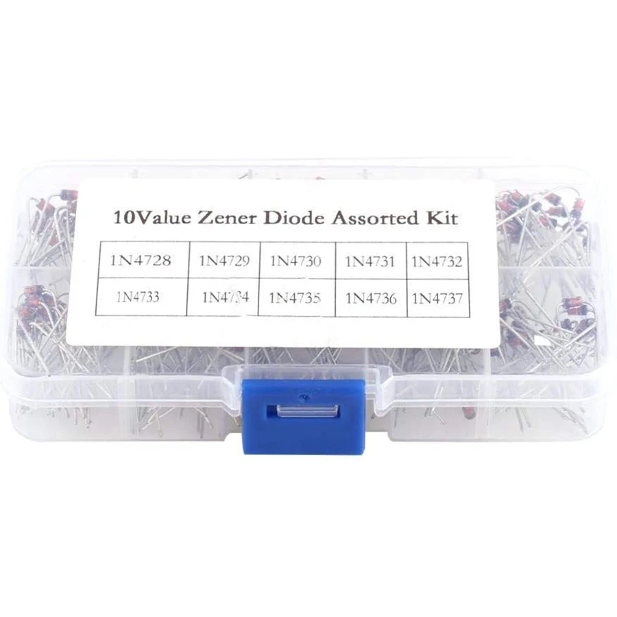 200pcs 10Values 1W Zener diode assortment kit 3.3V/5.1V 1N4728 1N4729 1N4730 1N4731 1N4732 1N4733 1N4734 1N4735 1N4736 1N4737
200pcs 10Values 1W Zener diode assortment kit 3.3V/5.1V 1N4728 1N4729 1N4730 1N4731 1N4732 1N4733 1N4734 1N4735 1N4736 1N4737