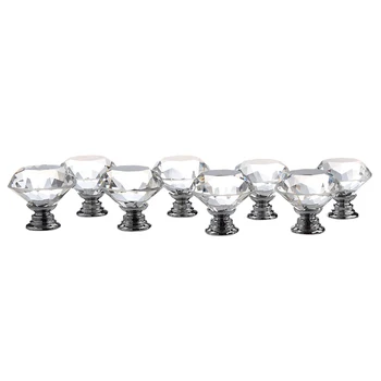 Fashion-8 in 1 diamond crystal furniture knob furniture handles glass furniture knob door cabinet handles transparent 
Fashion-8 in 1 diamond crystal furniture knob furniture handles glass furniture knob door cabinet handles transparent