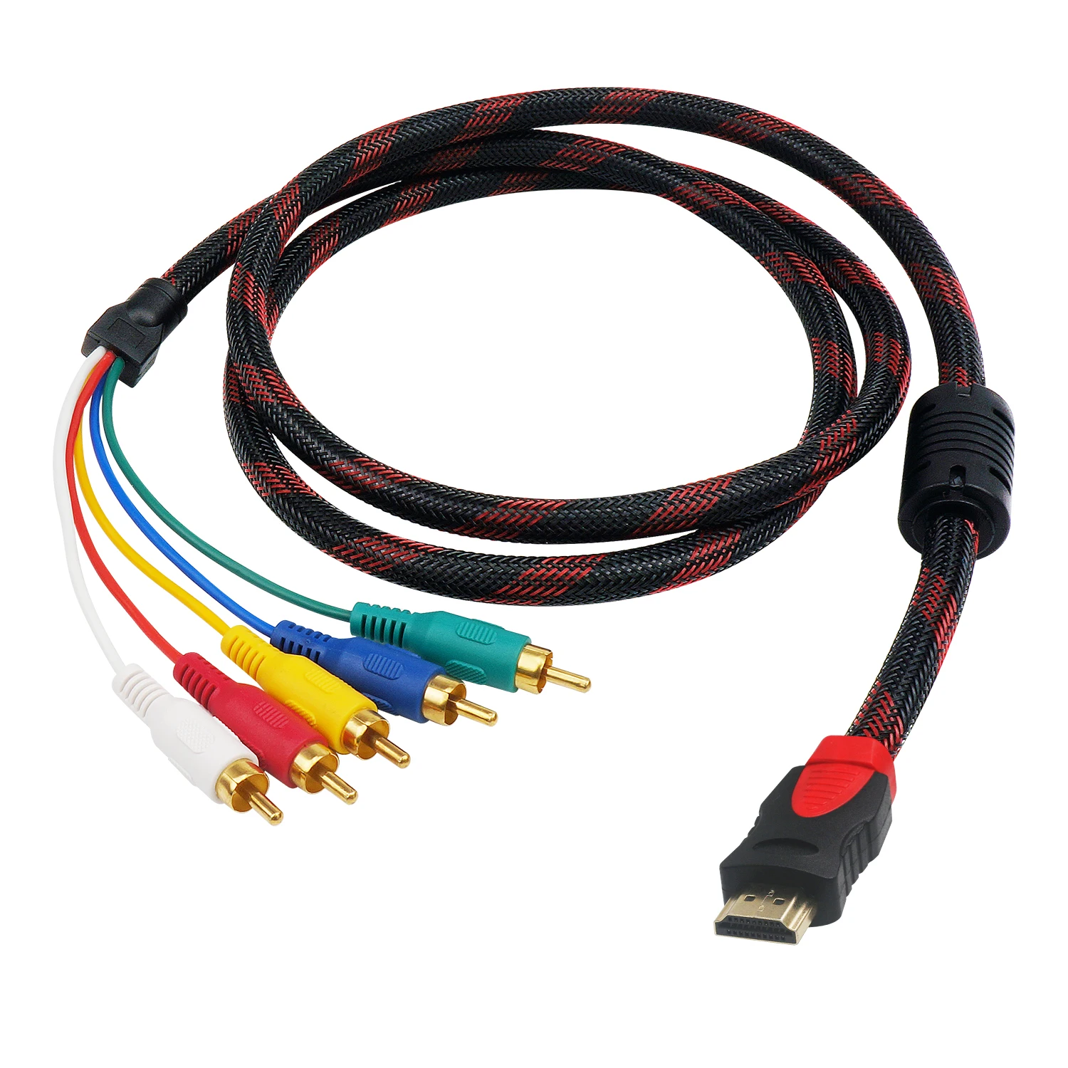 AMKLE HDMI to RCA cable 1.8m HDMI AV cable HDMI to 5pin AV RCA CVBS Adapter for HDTV TV PS3 PS4 PC DVD Xbox Projector
AMKLE HDMI to RCA cable 1.8m HDMI AV cable HDMI to 5pin AV RCA CVBS Adapter for HDTV TV PS3 PS4 PC DVD Xbox Projector
