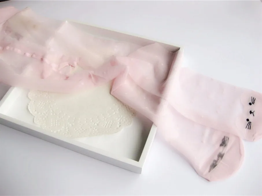 Spring And Summer Thin Panty-hose for Kids Cored Wire Girls White Silk Stockings Baby Cute Tiptoe Cat Cartoon Socks
Spring And Summer Thin Panty-hose for Kids Cored Wire Girls White Silk Stockings Baby Cute Tiptoe Cat Cartoon Socks