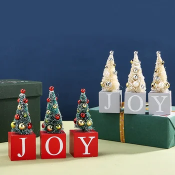 Christmas Decoration Wooden Calendar Block Tree Joy Xmas Flocking Mini Christmas Trees Desktop Ornament Festival Party supplies
Christmas Decoration Wooden Calendar Block Tree Joy Xmas Flocking Mini Christmas Trees Desktop Ornament Festival Party supplies