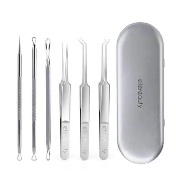6pcs Blackhead Remover Pimple Comedone Extractor Tool Best Acne Removal Kit with Metal Case
6pcs Blackhead Remover Pimple Comedone Extractor Tool Best Acne Removal Kit with Metal Case