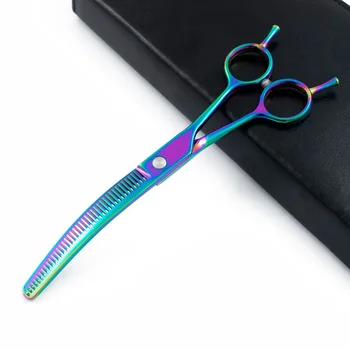 curved pet grooming Professional JP440c 7.0 inch quality tooth cut dog hair Grooming Curved thinner thinning shears Scissors
curved pet grooming Professional JP440c 7.0 inch quality tooth cut dog hair Grooming Curved thinner thinning shears Scissors