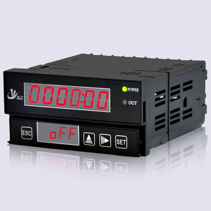 Six-digit Display Tired Timer 6A-HM, 0 to 9999 Hours and 59 Minutes, Open-hole Installation,