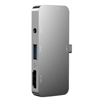 4 in 1 USB Hub Type-C Docking Station HD 4K HDMI USB+PD Charging Hub
4 in 1 USB Hub Type-C Docking Station HD 4K HDMI USB+PD Charging Hub