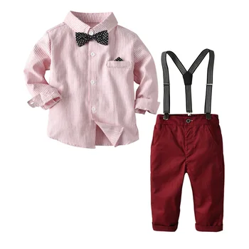 Children's Suit New Spring and Autumn Bow Tie Striped Cardigan Overall Gentleman Suit Baby Boy Clothes Set Kids Clothes
Children's Suit New Spring and Autumn Bow Tie Striped Cardigan Overall Gentleman Suit Baby Boy Clothes Set Kids Clothes