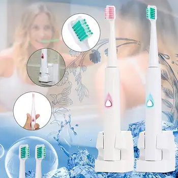 Electric Toothbrush Adult Intelligent Wireless Rechargeable ltrasonic Auto Tooth Brushes Waterproof With 3 Replacement Heads
Electric Toothbrush Adult Intelligent Wireless Rechargeable ltrasonic Auto Tooth Brushes Waterproof With 3 Replacement Heads