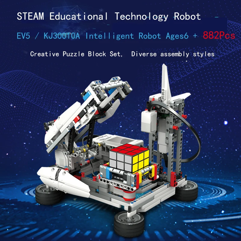 KAZI compatible EV3 small particle children's science education STEAM Maker educational programming robot building blocks
KAZI compatible EV3 small particle children's science education STEAM Maker educational programming robot building blocks