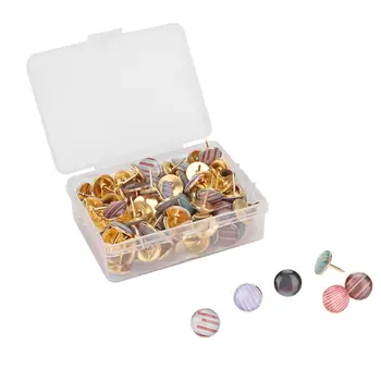 120Pcs 10mm Pushpin Epoxy Pattern Push Pin Office Stationary with Golden Pin for Document Paper for home and office
120Pcs 10mm Pushpin Epoxy Pattern Push Pin Office Stationary with Golden Pin for Document Paper for home and office