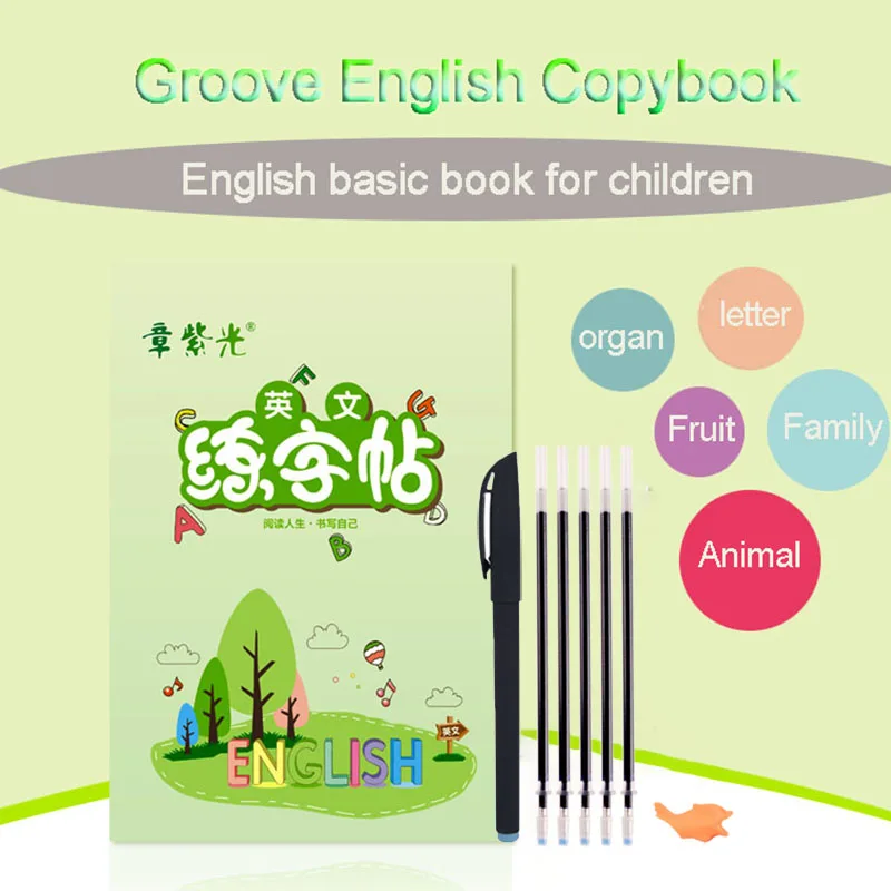 English Copybook For Calligraphy Books For Kids Word Children's Book Handwriting Children Writing Learning English Practice Book
English Copybook For Calligraphy Books For Kids Word Children's Book Handwriting Children Writing Learning English Practice Book