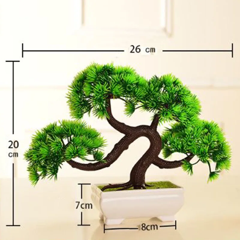 Artificial Bonsai Plastics Fake Flower For Home Living Room Decoration Fake Simulation Bonsai Decor Gifts