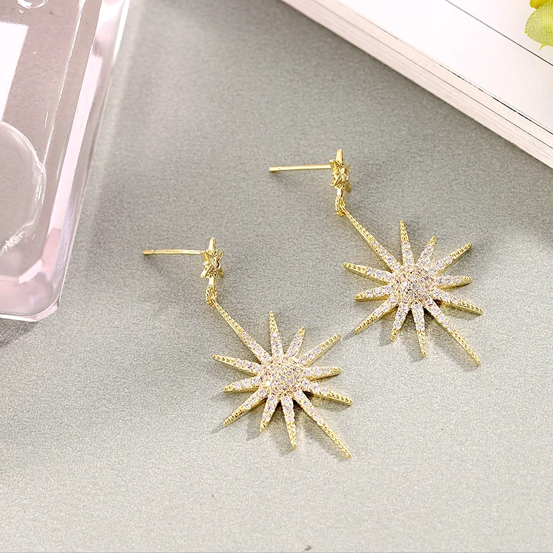 Generous Sun Drop Earrings for Women Shiny Crystal Statement Long Dangle Earrings Party Fashion Originality Jewelry Wholesale
Generous Sun Drop Earrings for Women Shiny Crystal Statement Long Dangle Earrings Party Fashion Originality Jewelry Wholesale