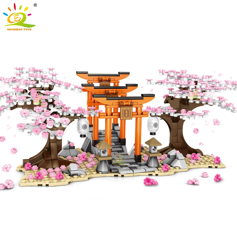HUIQIBAO 647Pcs Cherry Blossom Festival Shrine Torii Street View City Building Blocks Sakura Tree Bricks Figures Toys Children
HUIQIBAO 647Pcs Cherry Blossom Festival Shrine Torii Street View City Building Blocks Sakura Tree Bricks Figures Toys Children