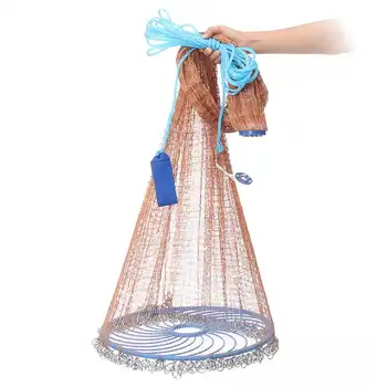 3.6M Casting Net Brown Monofilament With Disc Easy Throw Catch Fishing Net Hand Throw Network Small Mesh Hunting Trap Fly Nets
3.6M Casting Net Brown Monofilament With Disc Easy Throw Catch Fishing Net Hand Throw Network Small Mesh Hunting Trap Fly Nets