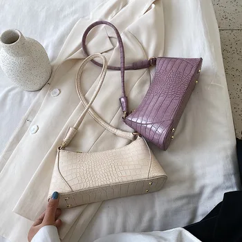French bag 2020 new women's wild luxury fashion quality shoulder bag fashion retro crocodile pattern armpit lady bag women bag
French bag 2020 new women's wild luxury fashion quality shoulder bag fashion retro crocodile pattern armpit lady bag women bag