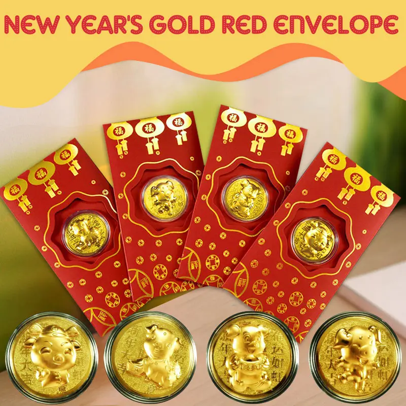 Exquisite Zodiac Pig Packets 2019 Money Envelopes Wallet Home Decor Best Wishes Gold Coins Envelopes Chinese New Year
Exquisite Zodiac Pig Packets 2019 Money Envelopes Wallet Home Decor Best Wishes Gold Coins Envelopes Chinese New Year