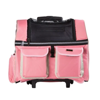 Portable dog Cat Trolley bag luggage stroller carrier with wheel small Puppy Dog Travel backpack air box
Portable dog Cat Trolley bag luggage stroller carrier with wheel small Puppy Dog Travel backpack air box