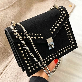 2020 new retro Women bag PU Leather Crossbody Bags Travel Handbag Fashion Chains Rivet Female Flap Shoulder Messenger Bag purses
2020 new retro Women bag PU Leather Crossbody Bags Travel Handbag Fashion Chains Rivet Female Flap Shoulder Messenger Bag purses