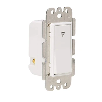WiFi Smart Light Switch Wireless Remote Control In-Wall Timer Switch for Fan Lights Compatible with Alexa Google Home,No Hub Req
WiFi Smart Light Switch Wireless Remote Control In-Wall Timer Switch for Fan Lights Compatible with Alexa Google Home,No Hub Req