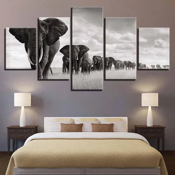 5 Pieces/Set Black Elephant Modern Animal Posters and Prints Canvas Painting Wall Pictures For Living Room Home Decor Unframed
5 Pieces/Set Black Elephant Modern Animal Posters and Prints Canvas Painting Wall Pictures For Living Room Home Decor Unframed