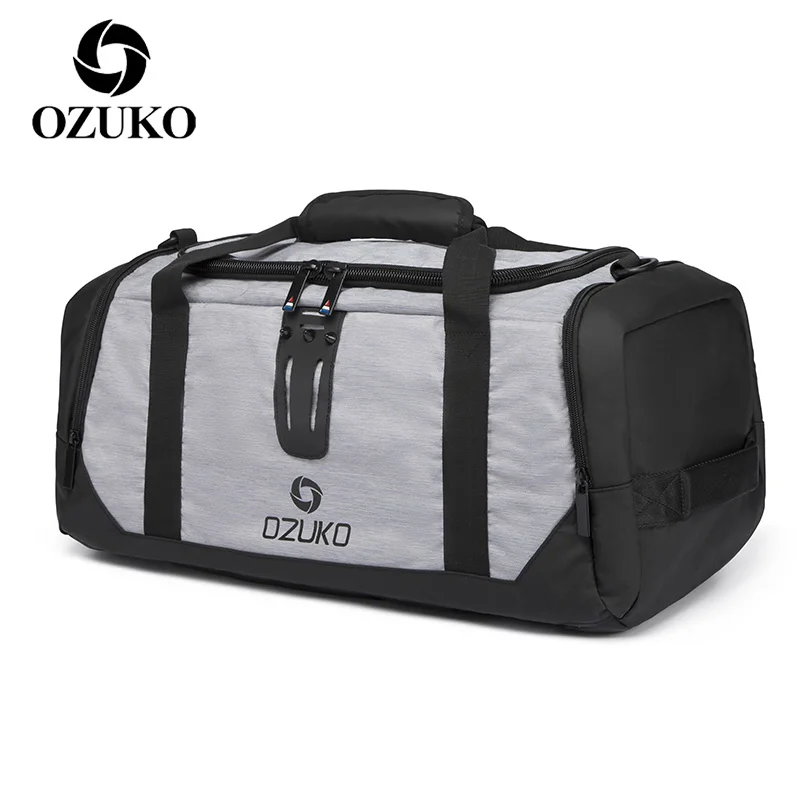 OZUKO Men Travel Bag Outdoor Leisure Luggage Handbag with Shoe Pouch Waterproof Large Capacity Shoulder Bags Sport Fitness Bags 
OZUKO Men Travel Bag Outdoor Leisure Luggage Handbag with Shoe Pouch Waterproof Large Capacity Shoulder Bags Sport Fitness Bags