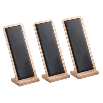 3 Piece Bamboo Jewelry Stand, Black Leather Surface Jewelry Holder Necklace Display Stand
3 Piece Bamboo Jewelry Stand, Black Leather Surface Jewelry Holder Necklace Display Stand