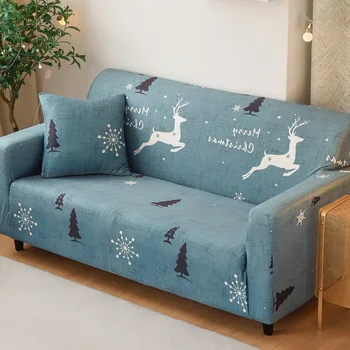 

SOFTBATFY Cute Deer Sofa Cover Elastic All-inclusive Couch Case for Different Shape Sofa L-Style Sofa Case Dropshipping