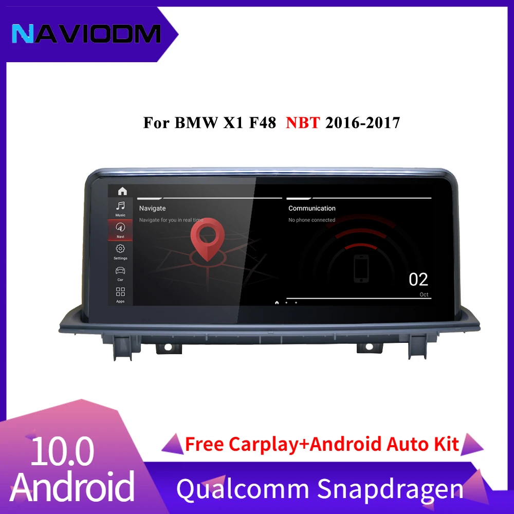 Android 10 0 4 ядра Автомобильный мультимедийный машин DVD GPS плеер стерео для BMW X1 F48 2016