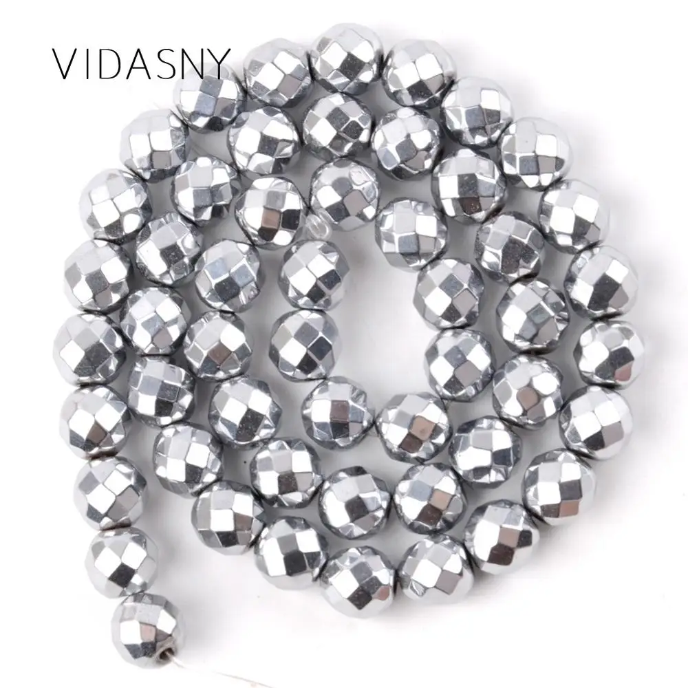 Natural Mineral Gem Faceted Silver Hematite Round Stone Beads For Jewelry Making 3mm-10mm Loose Beads Diy Bracelet Necklace 15''
Natural Mineral Gem Faceted Silver Hematite Round Stone Beads For Jewelry Making 3mm-10mm Loose Beads Diy Bracelet Necklace 15''