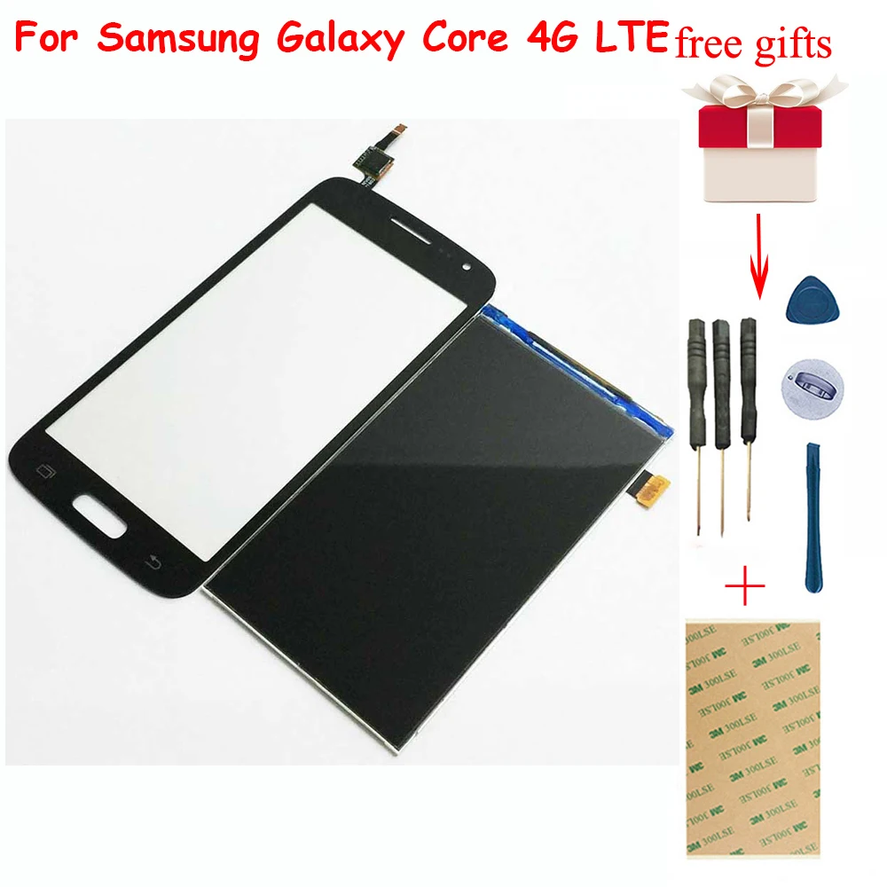 White / Black for Samsung Galaxy Core 4G LTE G386 G386F LCD Display Panel Screen Monitor + Touch Screen Digitizer Glass Sensor
White / Black for Samsung Galaxy Core 4G LTE G386 G386F LCD Display Panel Screen Monitor + Touch Screen Digitizer Glass Sensor