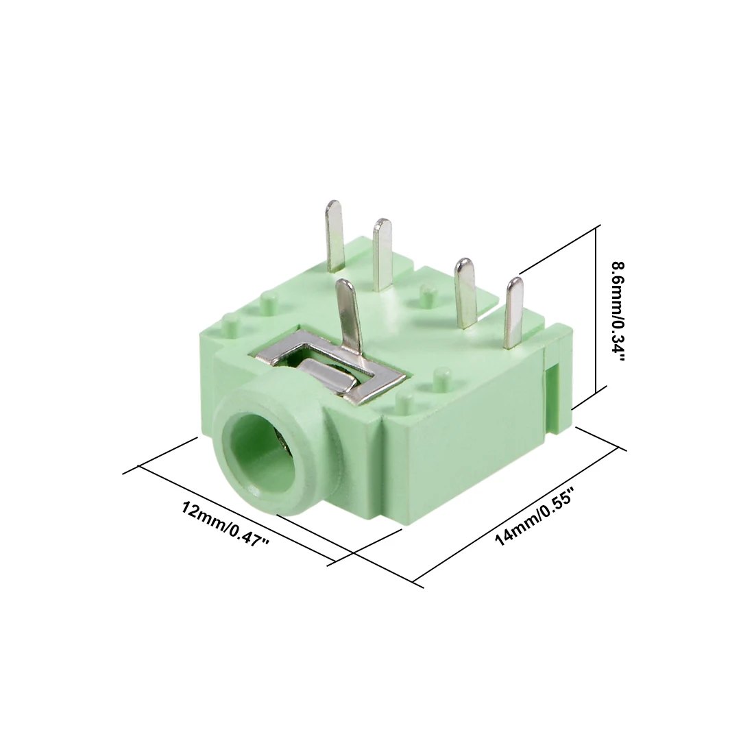 uxcell 20Pcs PCB Mount 3.5mm 5 Pin Socket Headphone Stereo Jack Audio Video Connector Green PJ-3F07-5P
uxcell 20Pcs PCB Mount 3.5mm 5 Pin Socket Headphone Stereo Jack Audio Video Connector Green PJ-3F07-5P