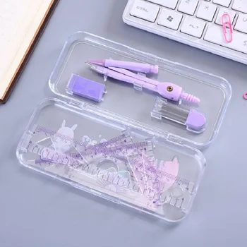 1 sets 15-20cm Plastic Transparent Straight Rulers Grid Ruler Protractor Stationery Set for Kids Students Gift School Supplies
1 sets 15-20cm Plastic Transparent Straight Rulers Grid Ruler Protractor Stationery Set for Kids Students Gift School Supplies