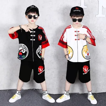 Chinese style Kids Sets Boys Children Short Sleeve T Shirt + pant Two Sets of Children's Sport Suit Clothing 4 7 9 11 13 15 Year
Chinese style Kids Sets Boys Children Short Sleeve T Shirt + pant Two Sets of Children's Sport Suit Clothing 4 7 9 11 13 15 Year