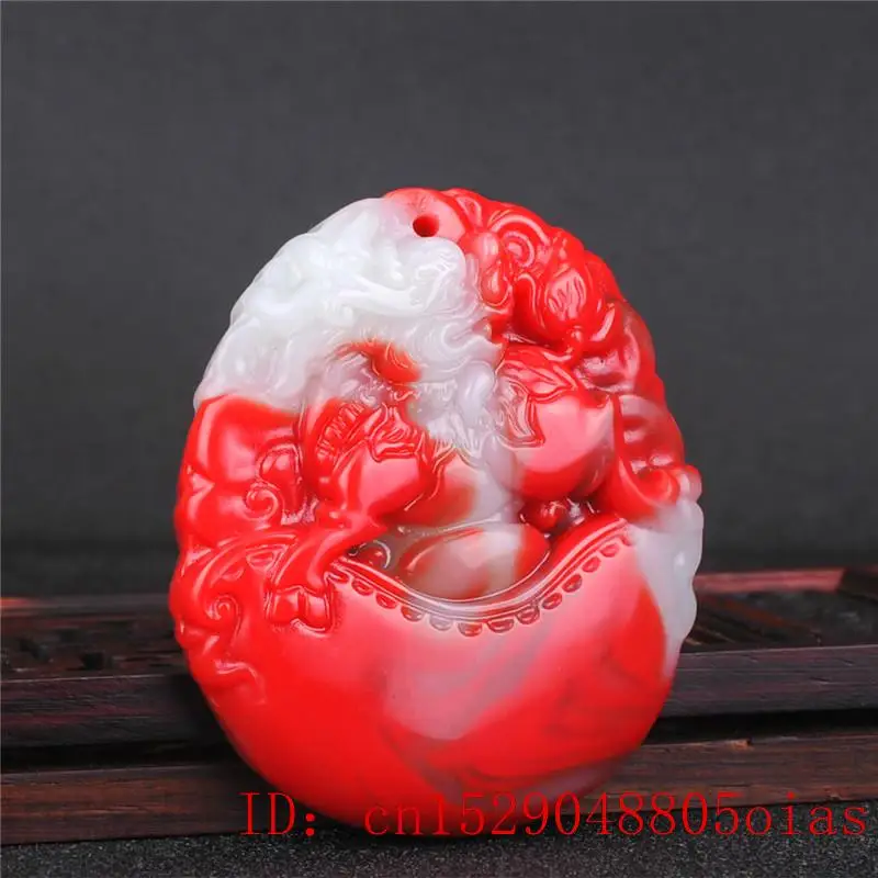 1pc Natural Color Hetian Jade Stone Dragon Pendant Necklace Chinese Jadeite Jewelry Charm Qilin Amulet Carved Gifts for Women | Украшения и
