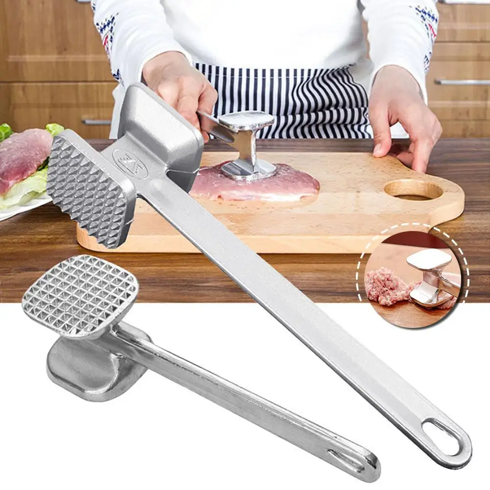Two Sides Alloy Meat Hammer Mallet Beef Meat Tenderizer Pounders Steak Beater Kitchen Cooking Poultry Tool
Two Sides Alloy Meat Hammer Mallet Beef Meat Tenderizer Pounders Steak Beater Kitchen Cooking Poultry Tool