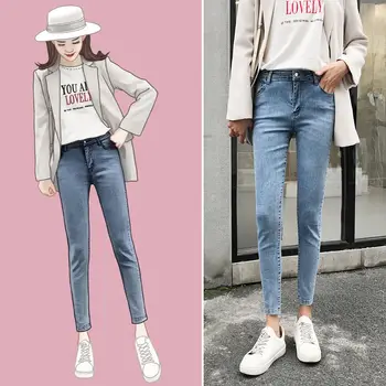 Jeans for Women black Jeans High Waist Jeans Woman High Elastic plus size Stretch Jeans female washed denim skinny pencil pants
Jeans for Women black Jeans High Waist Jeans Woman High Elastic plus size Stretch Jeans female washed denim skinny pencil pants