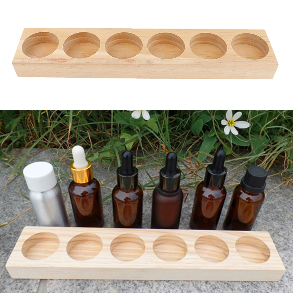 Essential Oil Storage Case Display Stand Aromatherapy Oil Wood Rack Holder Tray Essential Oil Storage Case Display Stand Aromatherapy Oil Wood Rack Holder Tray