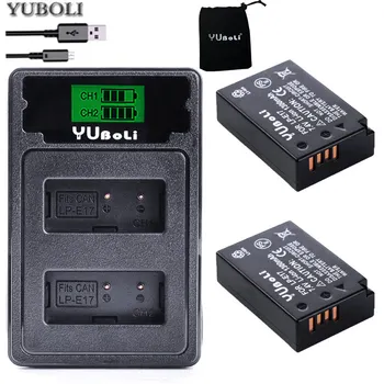 YOUBOLI 2X LP-E17 LPE17 LP E17 Battery + LCD USB Charger with Type C Port for Canon EOS M3 M5 M6 Rebel T6i T7i EOS 77D 750D
YOUBOLI 2X LP-E17 LPE17 LP E17 Battery + LCD USB Charger with Type C Port for Canon EOS M3 M5 M6 Rebel T6i T7i EOS 77D 750D