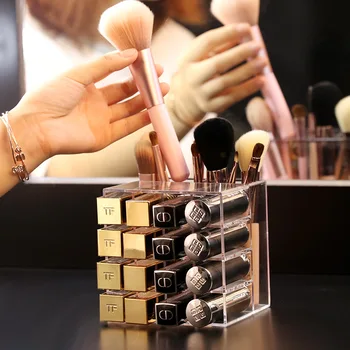 18 Grid Lipstick Storage Box Cosmetic Organizer Transparent Makeup Brush Storage Rack Eyebrow Pencil Dustproof Plastic Box
18 Grid Lipstick Storage Box Cosmetic Organizer Transparent Makeup Brush Storage Rack Eyebrow Pencil Dustproof Plastic Box