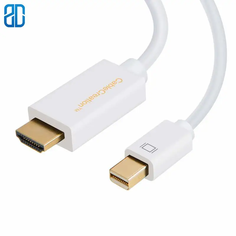 Mini DP to HDMI DisplayPort (Thunderbolt Port Compatible) AV HDTV Adapter for Mac Book iMac (DPv1.2 Support 4Kx2K) | Электроника