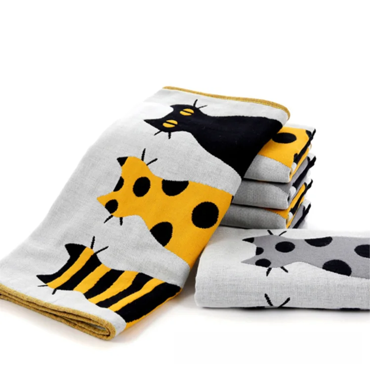 5pcs/set Cat Printed Towels High Quality Couple Household Cute Cartoon Soft Face Towel Child Towel 35*74cm
5pcs/set Cat Printed Towels High Quality Couple Household Cute Cartoon Soft Face Towel Child Towel 35*74cm