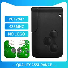 XNRKEY 3 Button Smart Card Key PCF7947/ID46 Chip 433Mhz Without Logo for Renault Megane 2 3 Scenic Grand Remote Car Key
XNRKEY 3 Button Smart Card Key PCF7947/ID46 Chip 433Mhz Without Logo for Renault Megane 2 3 Scenic Grand Remote Car Key