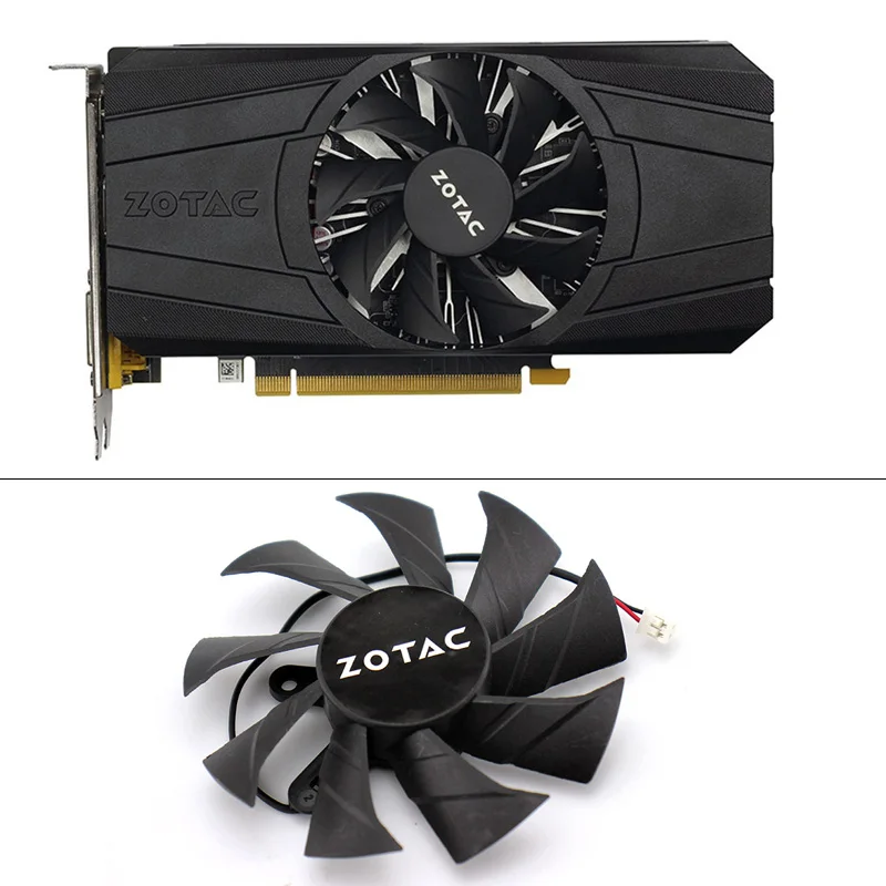 85 мм GA91B2U 2PIN GTX 1050 PA вентилятор охлаждения для ZOTAC GeForce 1050Ti 4 Гб PB Thunder вентиляторов