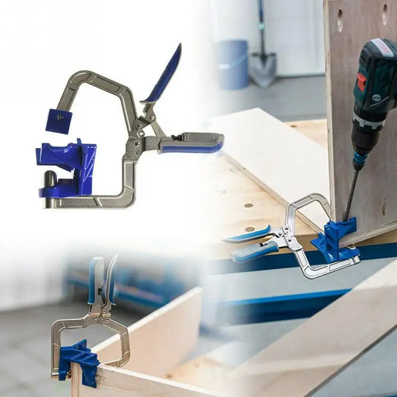 Angle Clamp Auto-adjustable Rugged 90 Degree Corner Clamp Face Frame Woodwork Right Fixed Woodworking T Joints Miter Fit Tool
Angle Clamp Auto-adjustable Rugged 90 Degree Corner Clamp Face Frame Woodwork Right Fixed Woodworking T Joints Miter Fit Tool