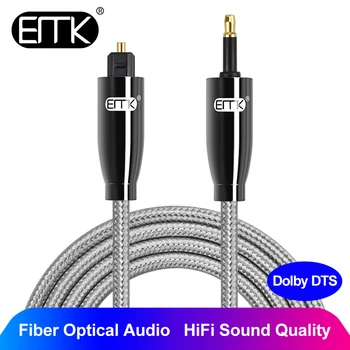 EMK Toslink to Mini Toslink Cable SPDIF 5.1 Digital Optical Cable 2m 3m 8m 10m 15m 3.5 to Optical Audio Cable for DVD TV Speaker
EMK Toslink to Mini Toslink Cable SPDIF 5.1 Digital Optical Cable 2m 3m 8m 10m 15m 3.5 to Optical Audio Cable for DVD TV Speaker