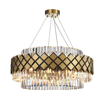 CXYCGT Modern Crystal Gold Rectangle Chandelier Lighting For Dining Room Bedroom Round Chandeliers Living Room Light Fixtures
CXYCGT Modern Crystal Gold Rectangle Chandelier Lighting For Dining Room Bedroom Round Chandeliers Living Room Light Fixtures
