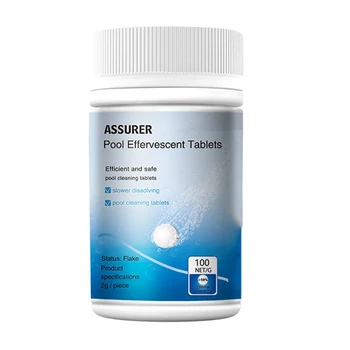 NEW-100G Effervescent Tablets Swimming Pool Cleaning Tablets Disinfection Pills Chlorine Instant Pool Tubs Spas Cleaning
NEW-100G Effervescent Tablets Swimming Pool Cleaning Tablets Disinfection Pills Chlorine Instant Pool Tubs Spas Cleaning