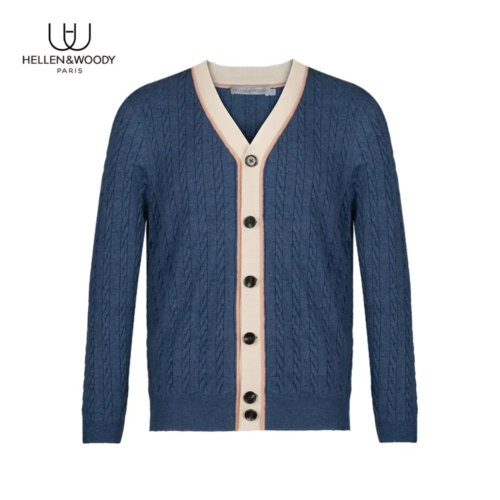 HELLEN&WOODY/HW Winter 2020 Fashion Clothes Mens Sweater Button Cardigan New Designer Long Sleeve Sweater for Men
HELLEN&WOODY/HW Winter 2020 Fashion Clothes Mens Sweater Button Cardigan New Designer Long Sleeve Sweater for Men