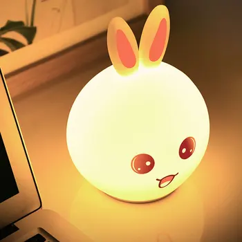 New Style Rabbit LED Night Light for Children Baby Kids Bedside Lamp Multicolor Silicone Touch Sensor Tap Control FP8
New Style Rabbit LED Night Light for Children Baby Kids Bedside Lamp Multicolor Silicone Touch Sensor Tap Control FP8